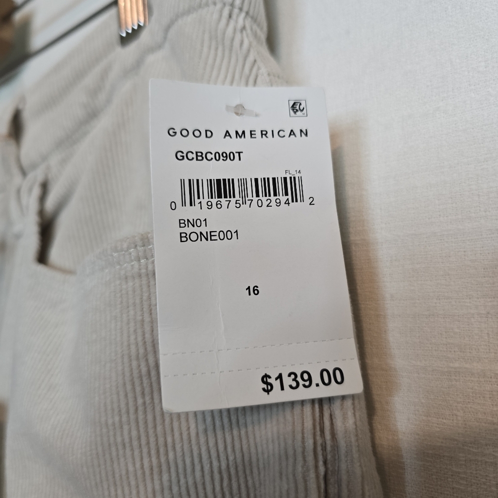 Good American Good Classic Bootcut Corduroy Pants 16×32 - Picture 4 of 16